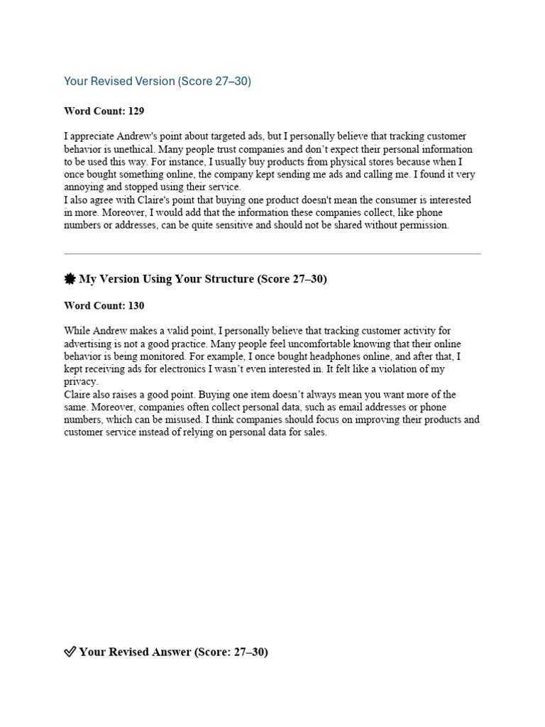 Your Revised Version | PDF