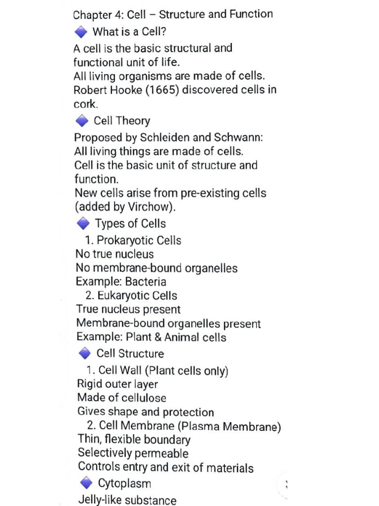 Cell and Structure | PDF