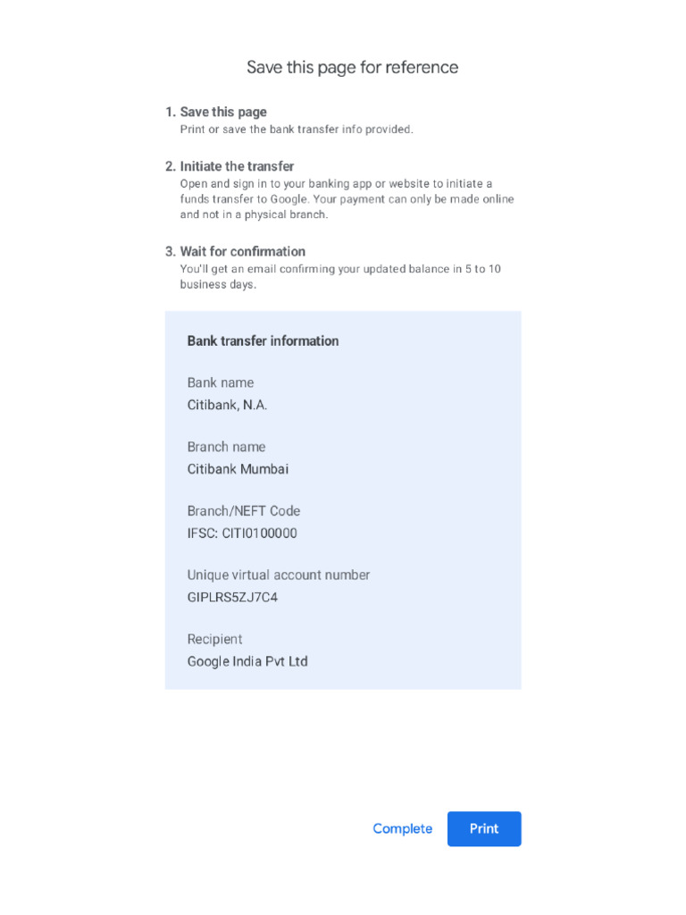 Google Printing | PDF