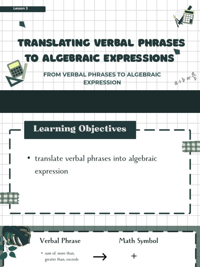 Turning Words Into Math | PDF