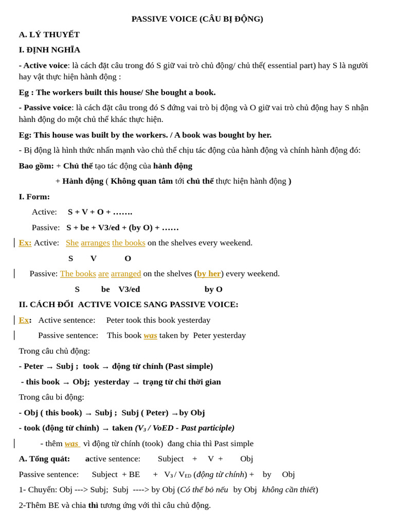 Passive Voice | PDF