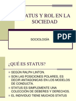 Status y Rol en La Sociedad