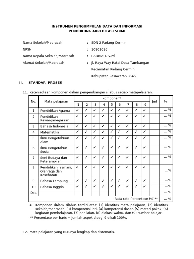 IPDIP SDMI 2. Standar Proses | PDF