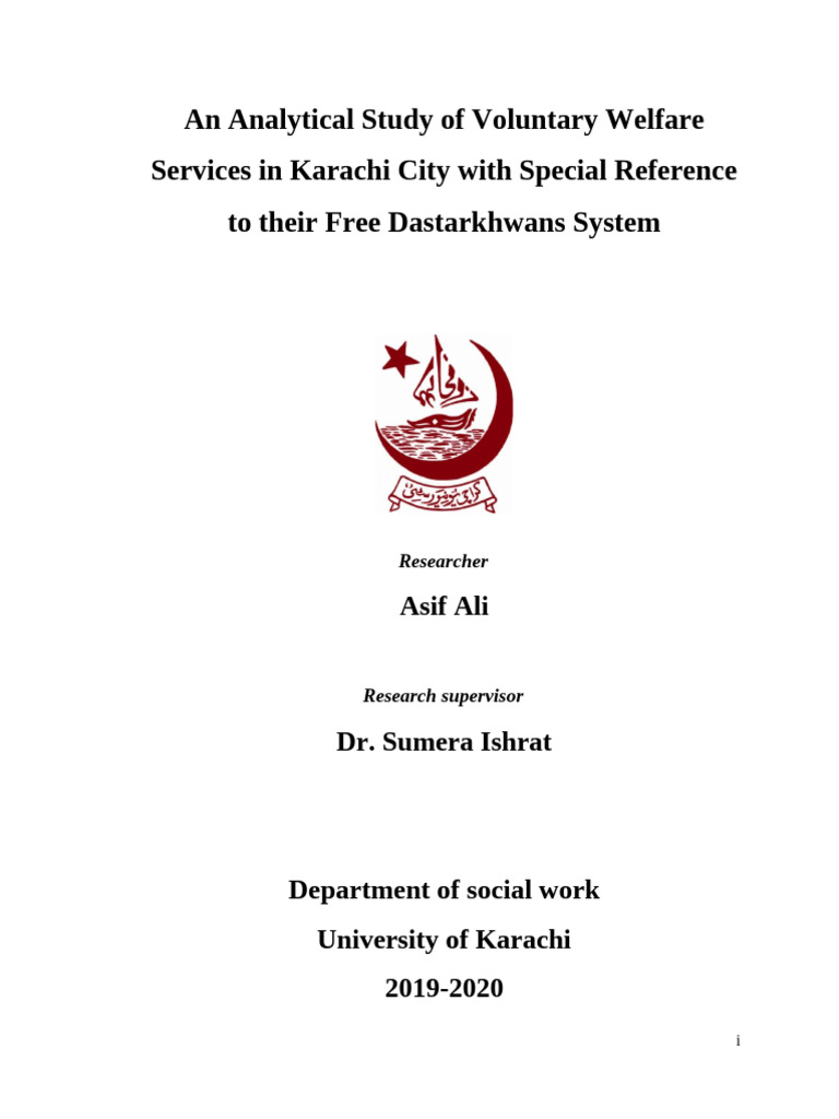 Asif Ali Social Work | PDF | Cost Of Living | Supplemental Nutrition ...