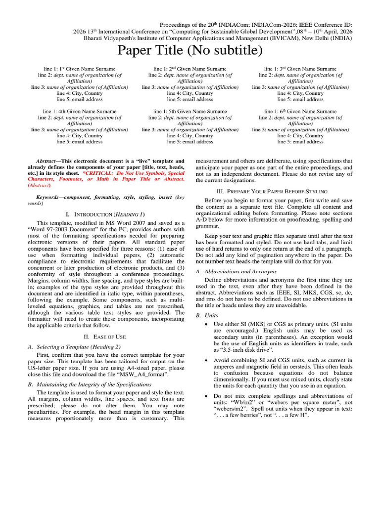 Template For Full Paper | PDF