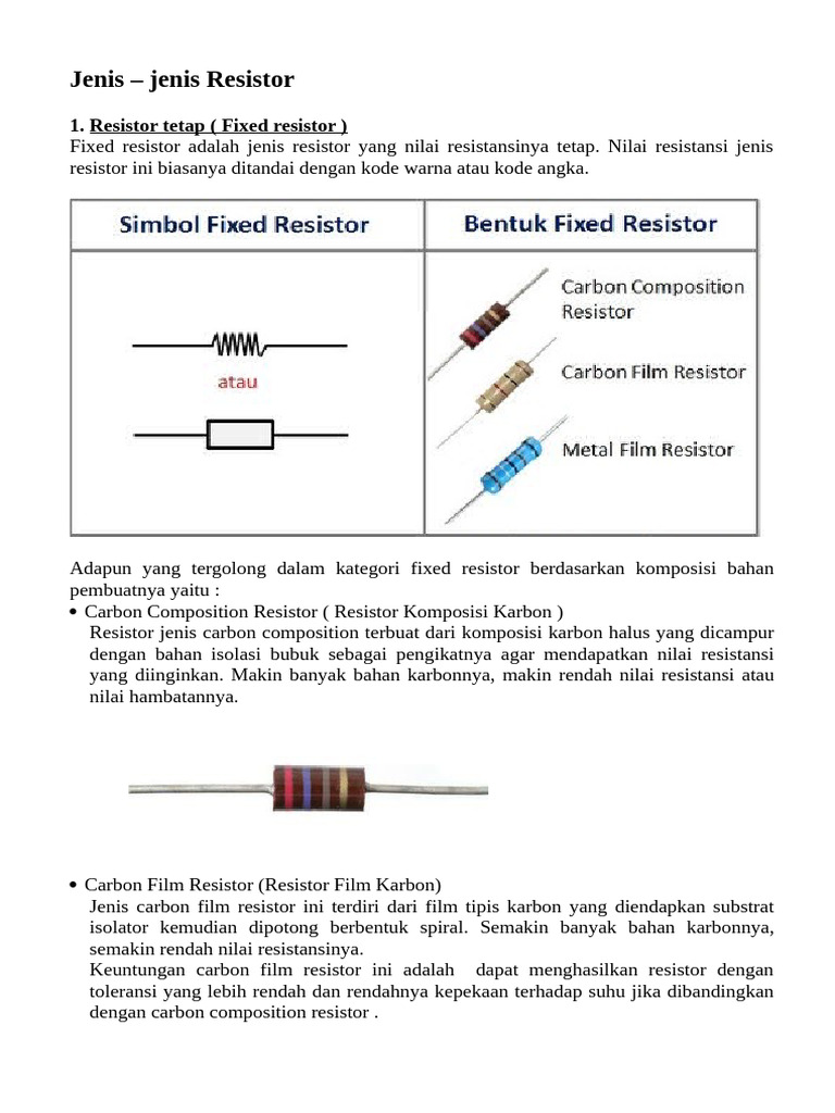 Jenis Resistor | PDF