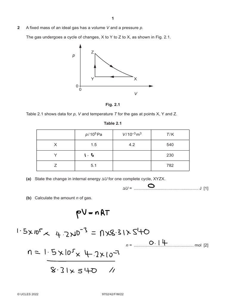 Summary Questions - Thermal Physics-1 | PDF | Gases | Temperature