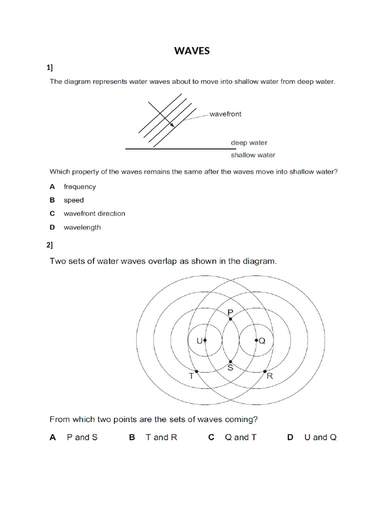 10 - Waves - MCQ | PDF