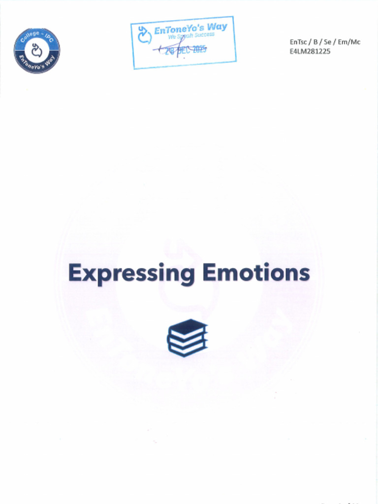 Expressing Emotions (B) | PDF