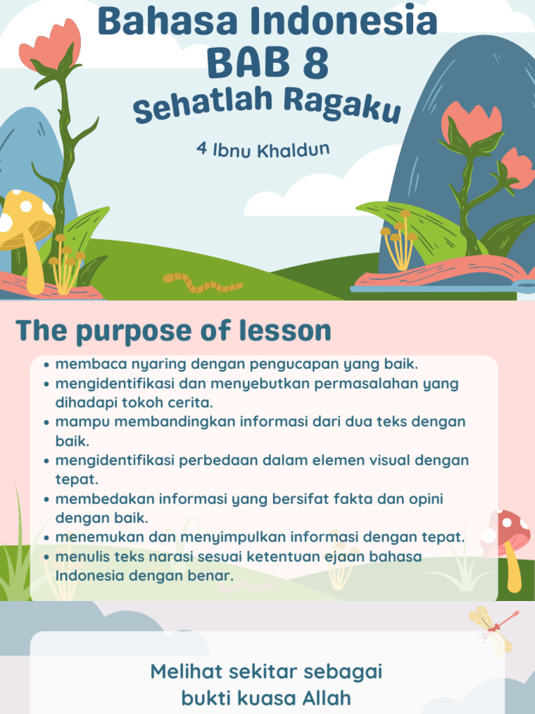 Bahasa Indonesia BAB 8 Kls 4 | PDF