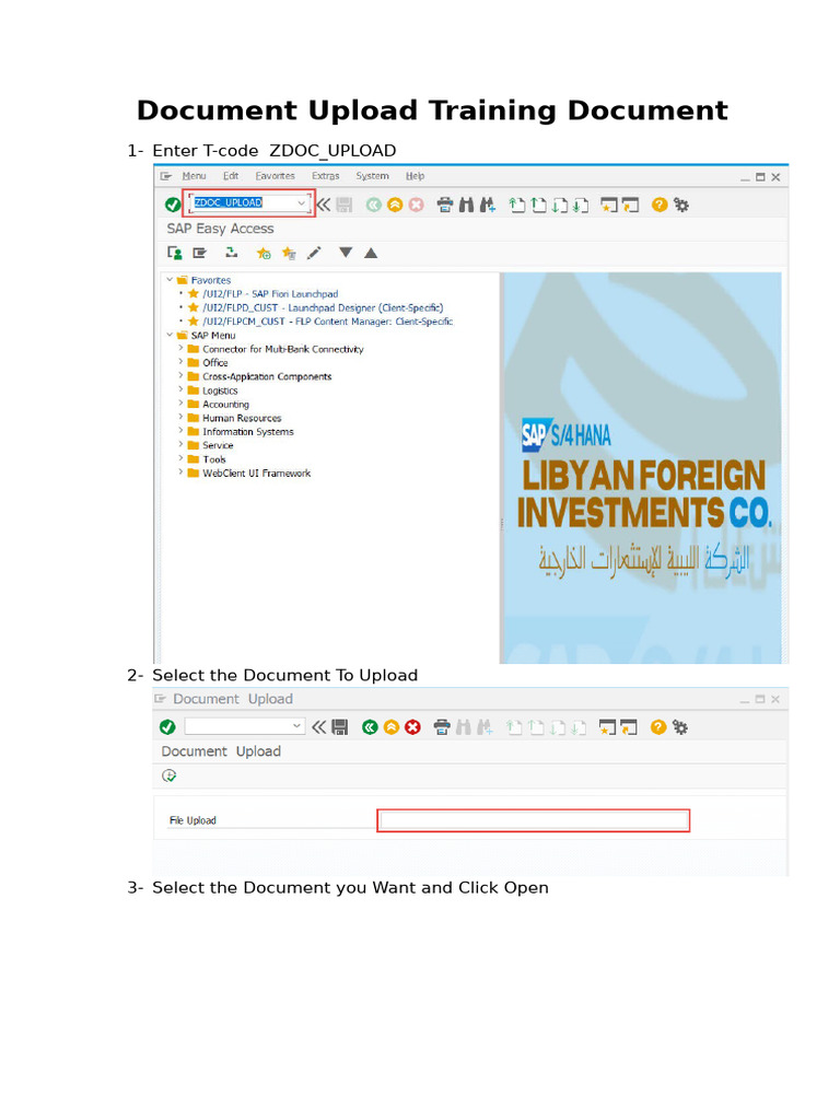 Document Upload Training Document | PDF