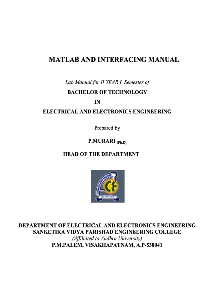 Matlab Manual | PDF | Matlab | Rectifier