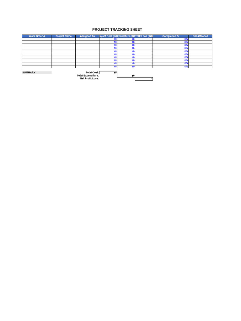 Project Tracker | PDF