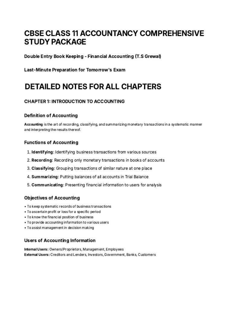 Economics Notes Class 11 | PDF | Debits And Credits | Business