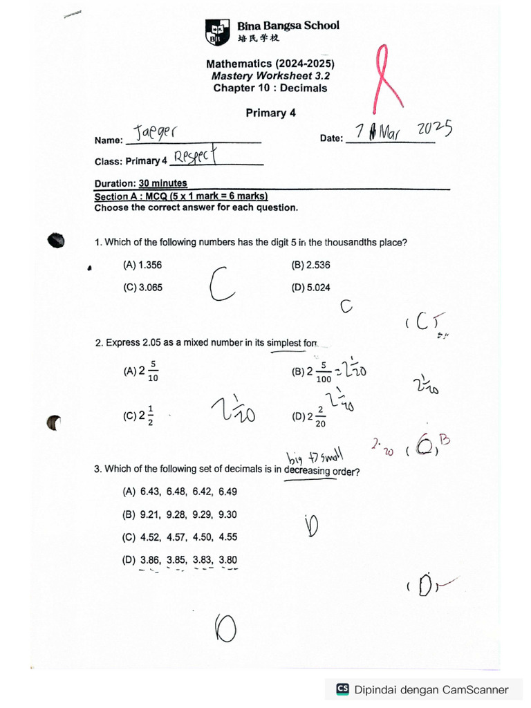 Chapter 10 Mastery Worksheet 3.2 | PDF