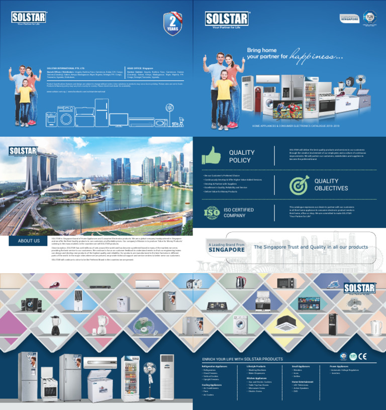 Solstar Product Catalogue | PDF | Refrigerator | Home Appliance