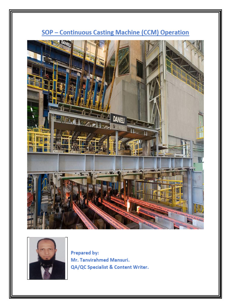 SOP - CCM Operation & Key Process Peramaters & | PDF | Mechanical ...