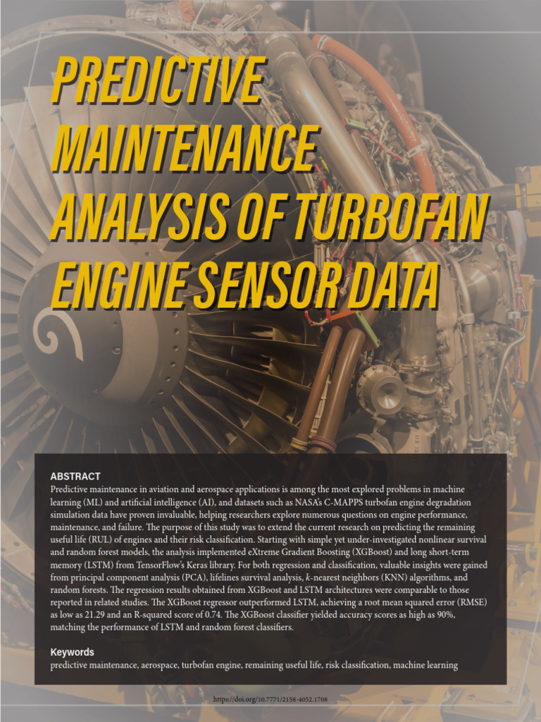 Predictive Maintenance Analysis of Turbofan Engine Sensor Data | PDF ...