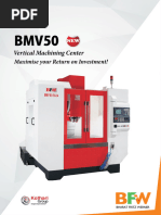 BFW BMV 50 VMC Machine Specifications | PDF | Numerical Control | Machining