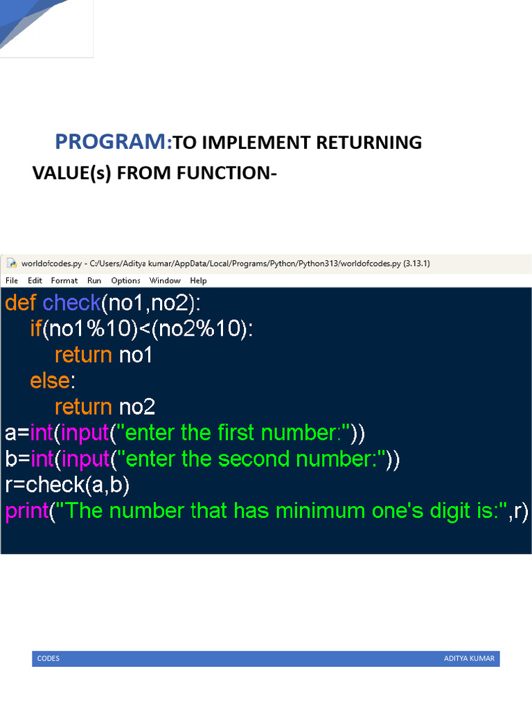 20 Codes | PDF | Python (Programming Language) | String (Computer Science)