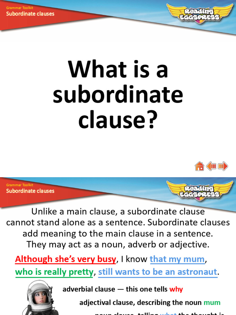 15 Subordinate ClausesV6bw7 | PDF | Adjective | Clause