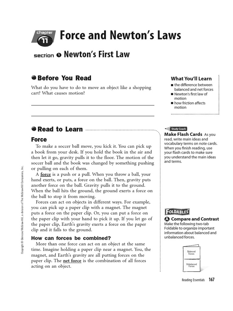 11 Forces and Newton's Laws Part 1 | PDF | Force | Friction