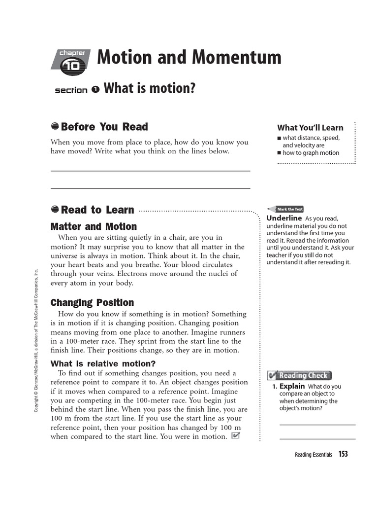 10 Motion and Momentum Part 1 | PDF | Speed | Velocity