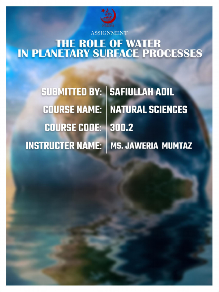 The Role of Water in Planetary Surface Processes | PDF | Glacier | Water
