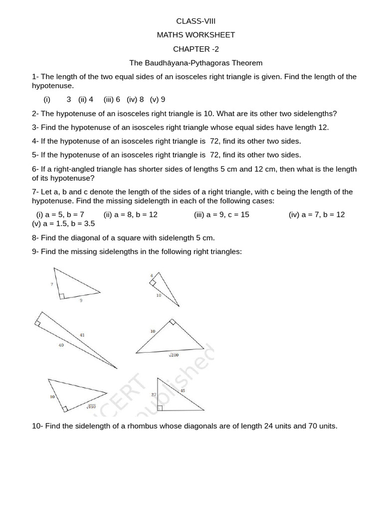 Class 8 Chapter 2 (Ganita Prakash Part-II) Maths | PDF