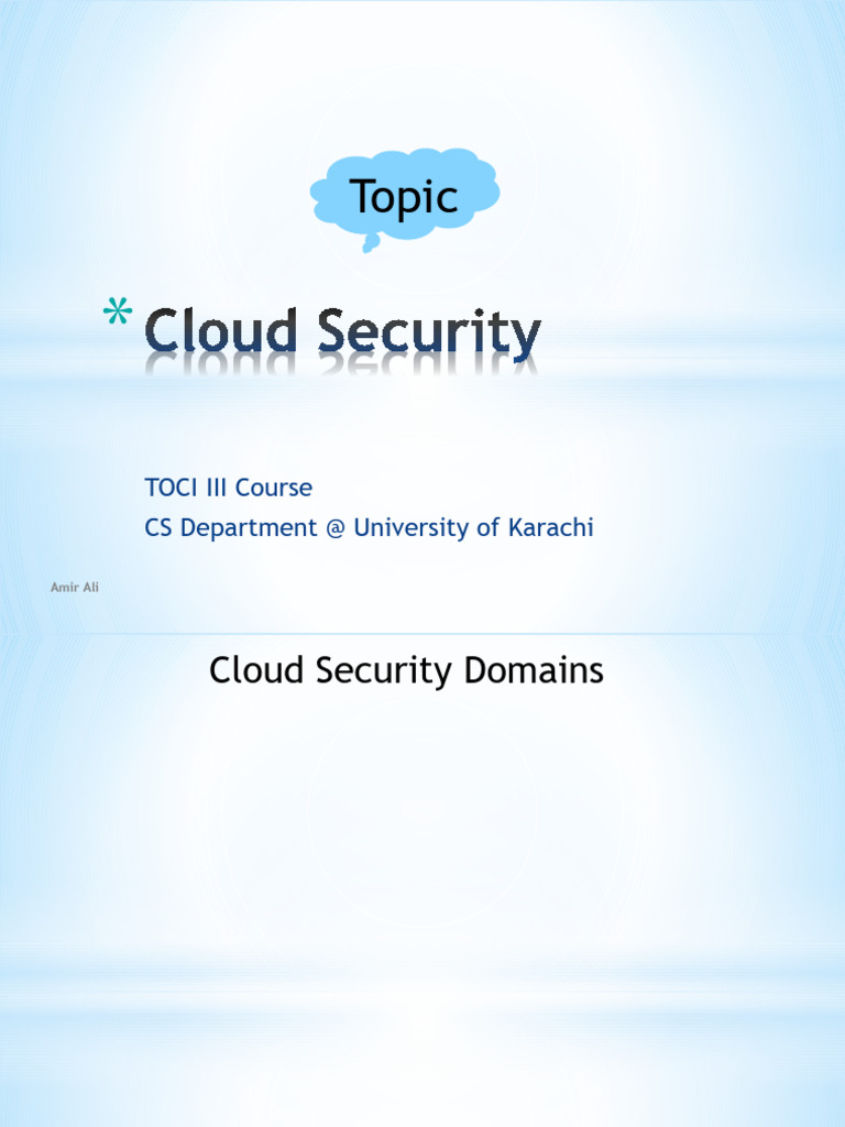 Module 05 Cloud Security - 2025 - Part11 | PDF