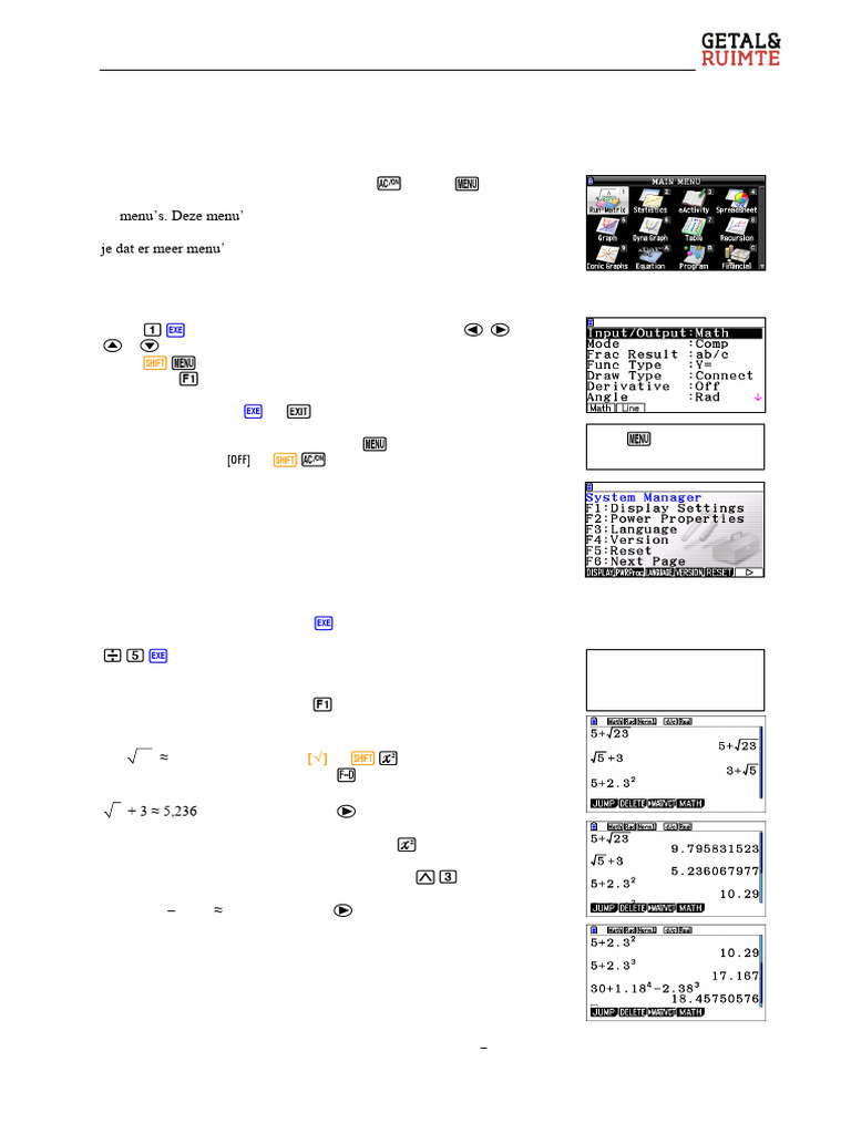 Casio Rekenmachine | PDF