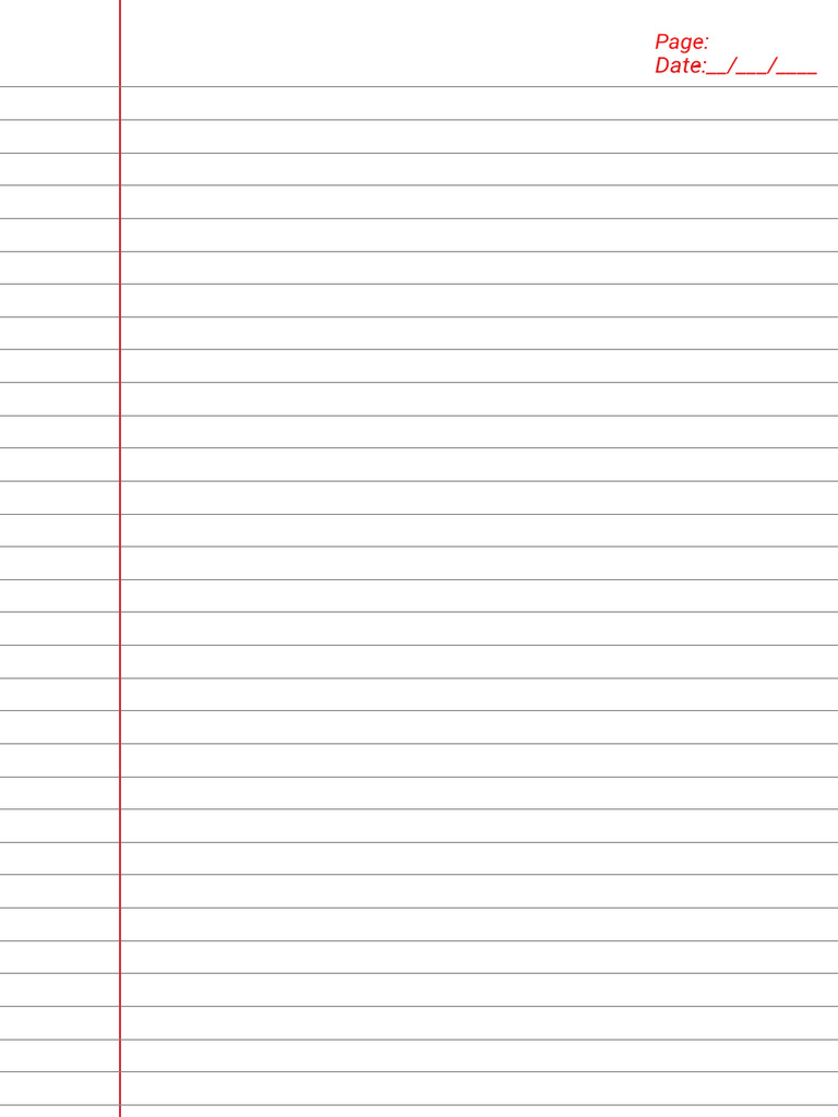 Wide Ruled Lined Paper | PDF
