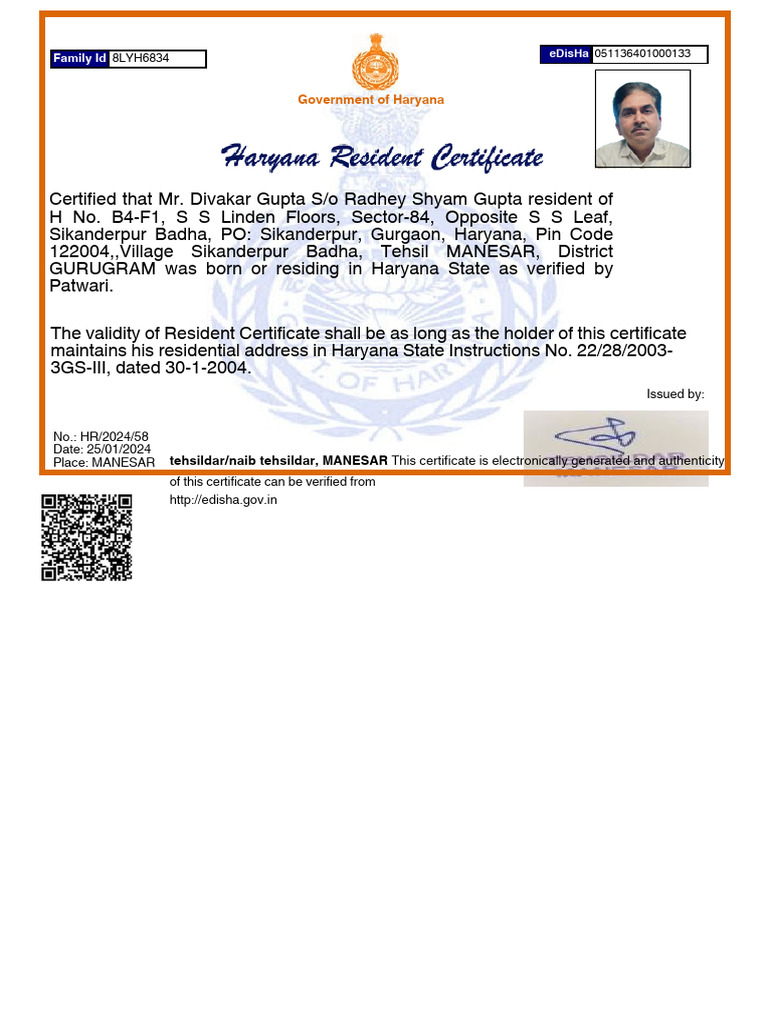 Divakar Domocile | PDF