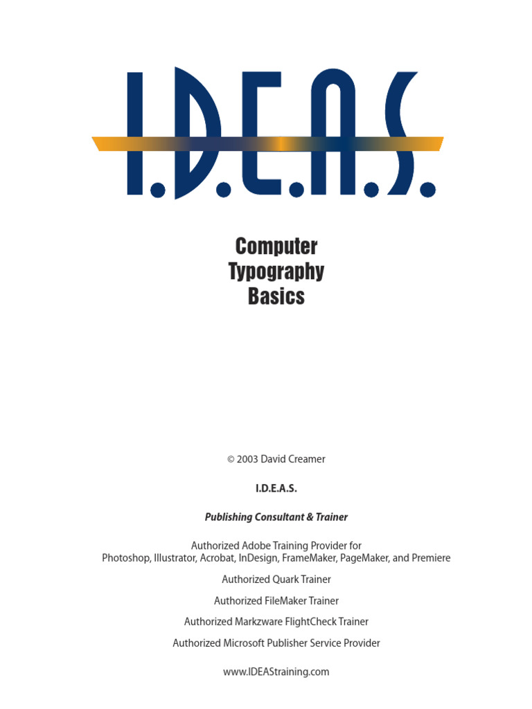 Typography Basics | PDF | Typefaces | Serif