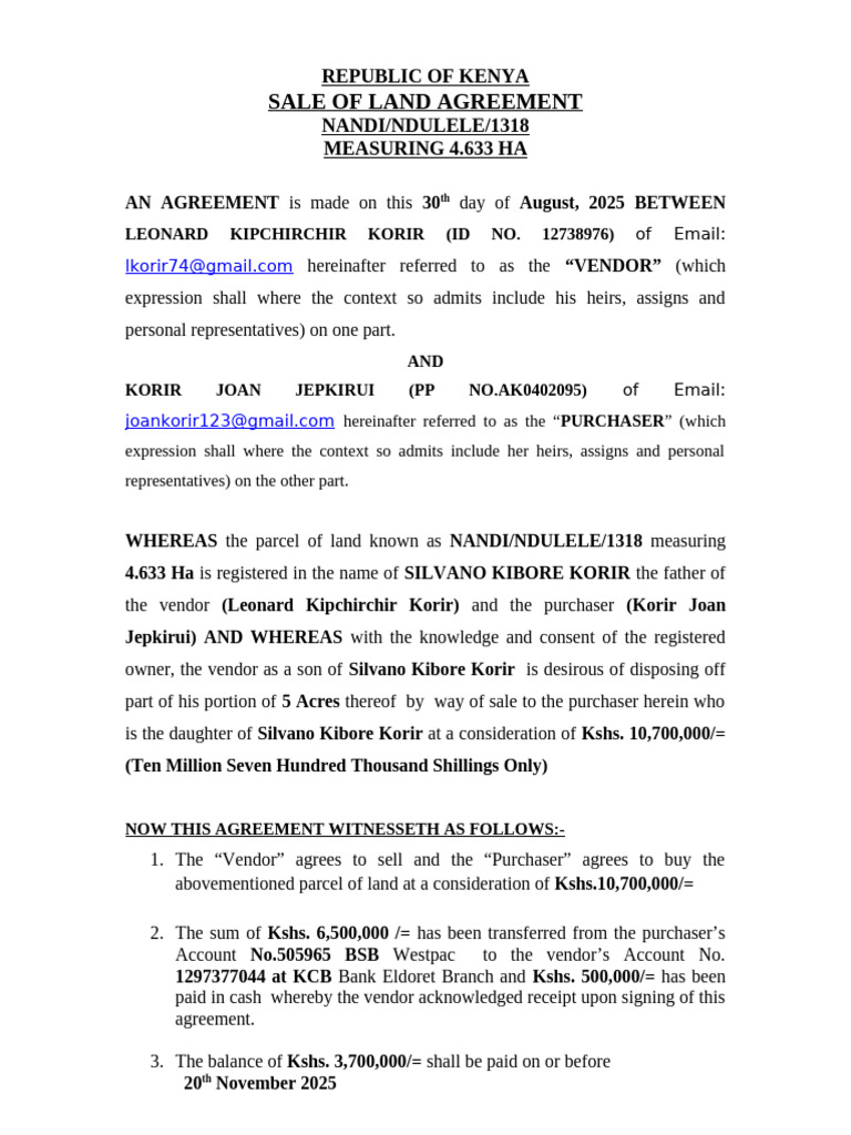 Agreement Plot Leonard | PDF