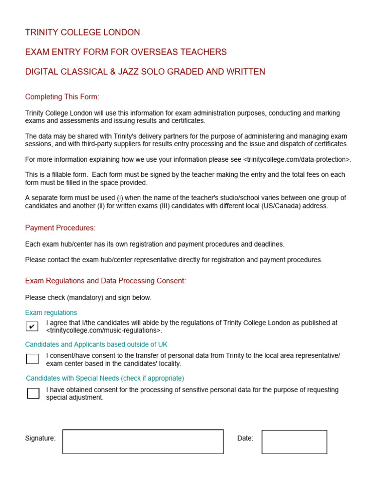 OS Entry Form -y | PDF