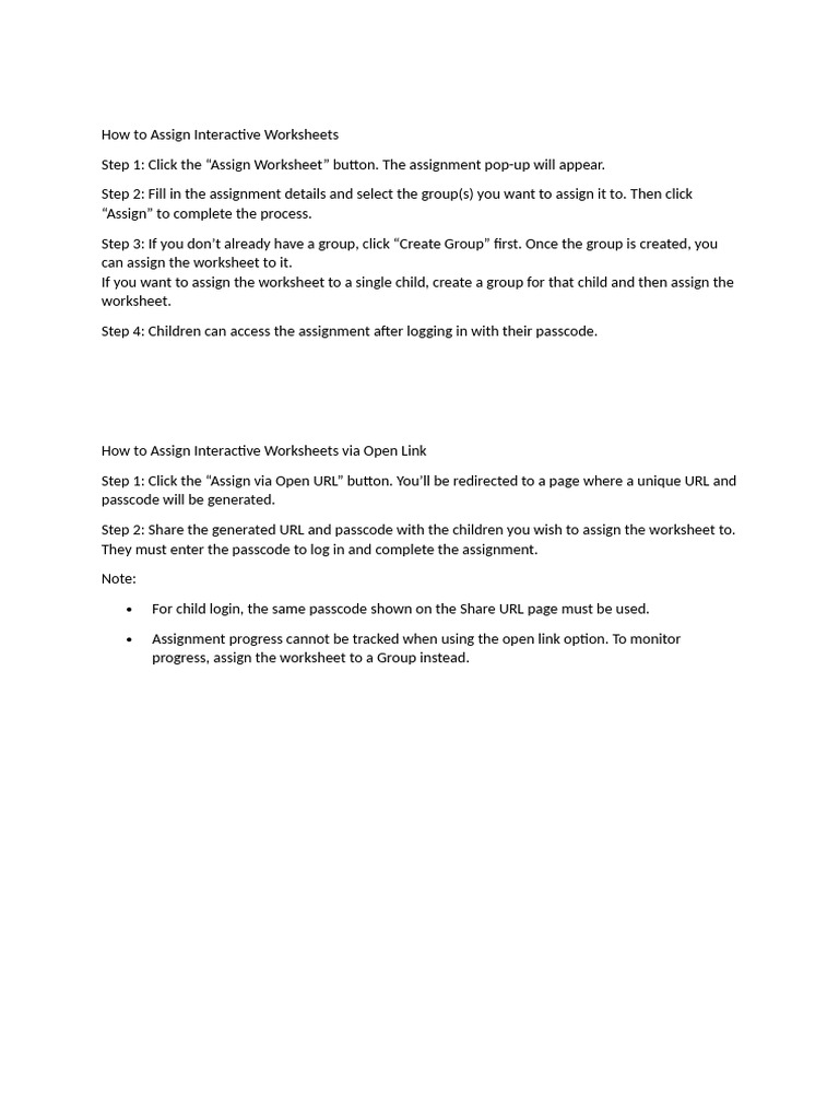 Kae Assign Worksheets Iw | PDF