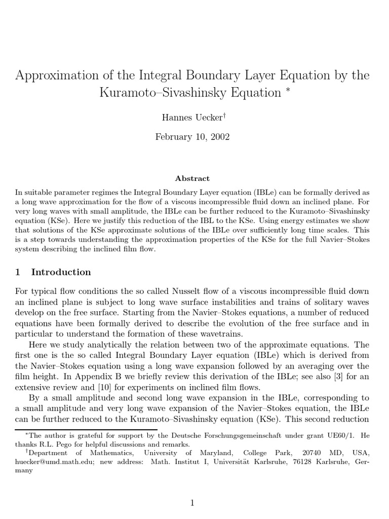 007-ibl-pre | PDF | Boundary Layer | Navier–Stokes Equations