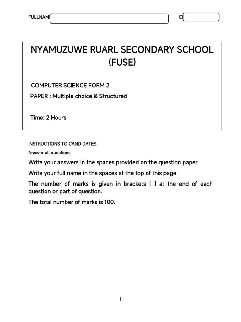 f2 Mid Years Computers | PDF | Computer Data Storage | Operating System