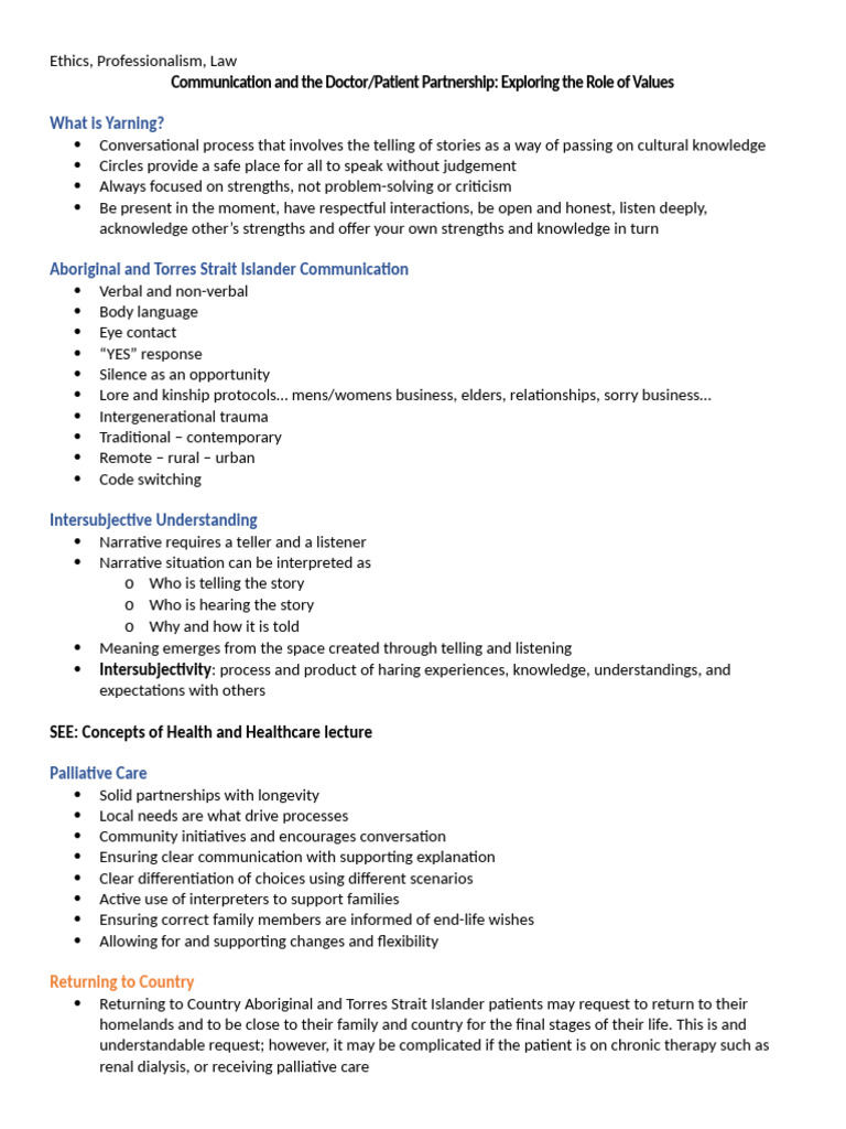 Communication and Doctor Patient Relationship - Values | PDF ...