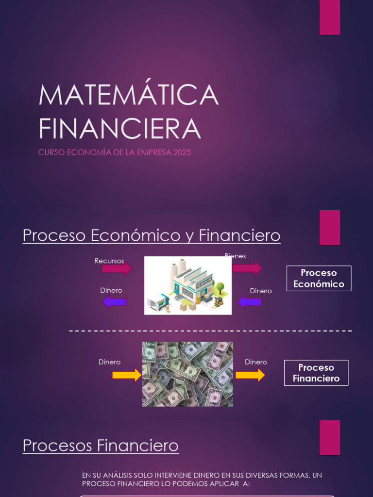 Matematica Financiera 2025 | PDF | Interés | Tasas de interés