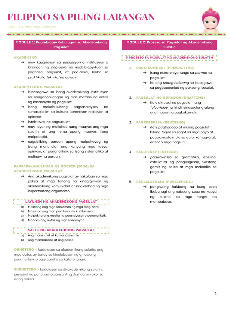 ? APP 003: Module 1-13 | PDF