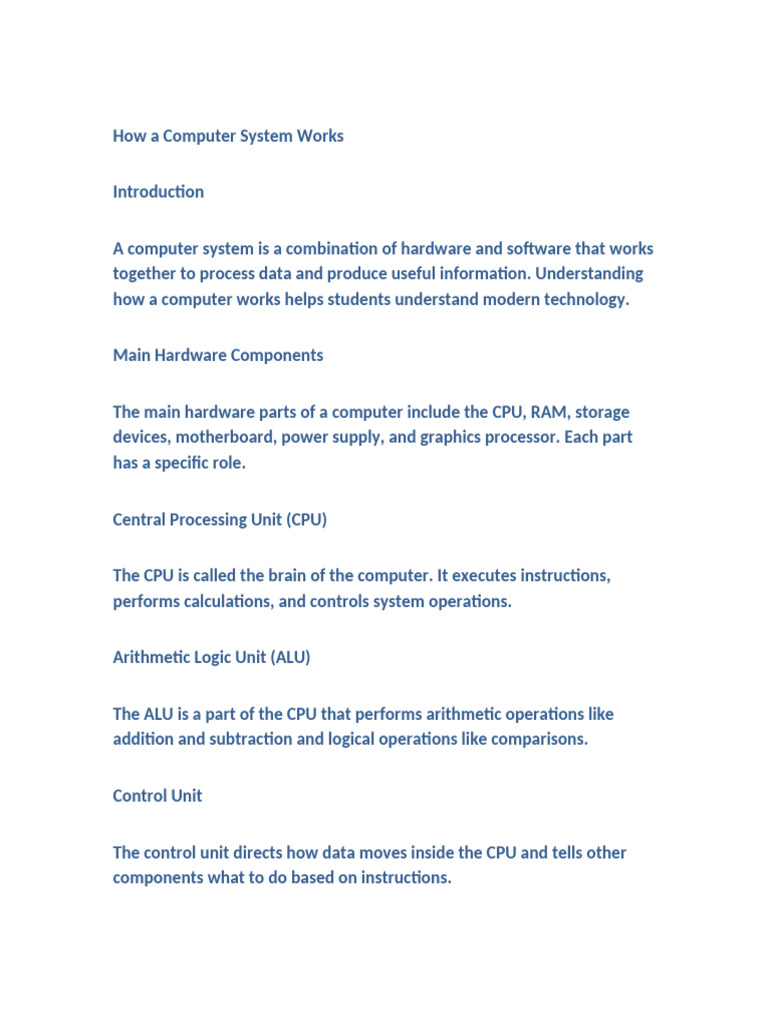 JJSD Computer Systems Document | PDF | Computer Data Storage | Computer ...
