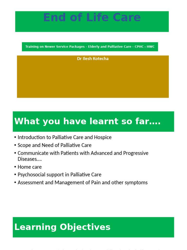 End of Life Care EOLC | PDF | Palliative Care | Terminal Illness