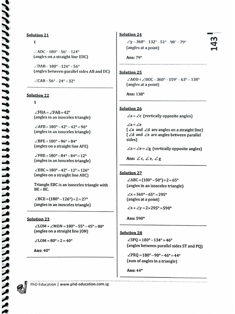 Angles Answer | PDF