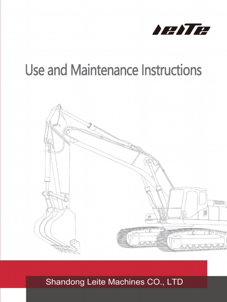 LEITE LT1012 Excavator User Manual (French) | PDF | Marteau (outil)