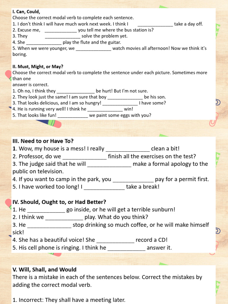WEEK 6 Modals | PDF | Verb | Linguistic Typology