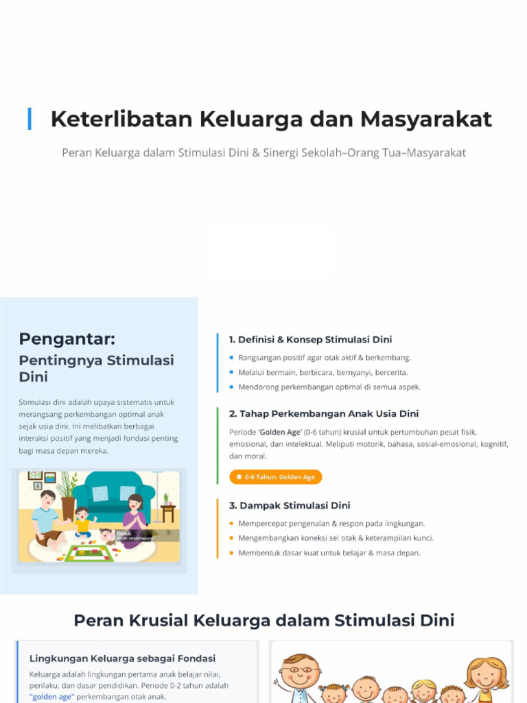 13 Peran Keluarga Dan Masyarakat Dalam PAUD | PDF