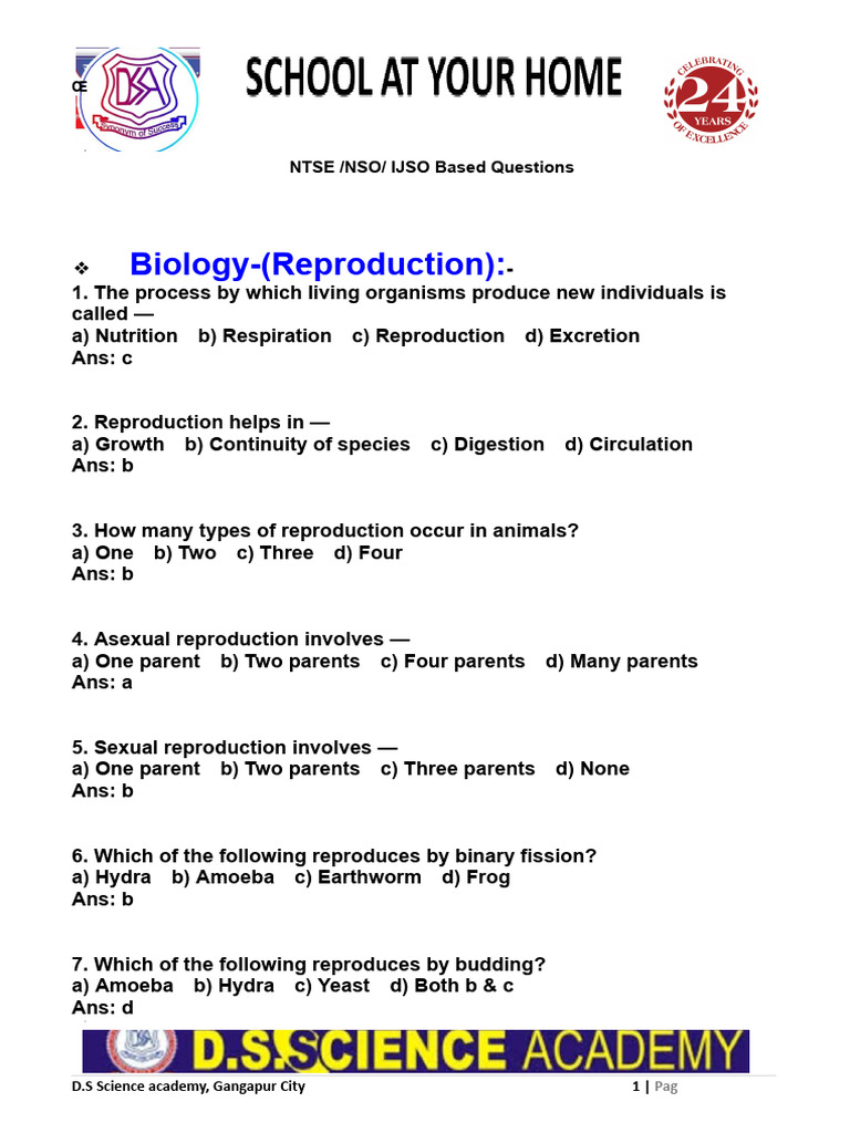 DPP VIII-Reproduction (Biology) | PDF | Fertilisation | Reproduction