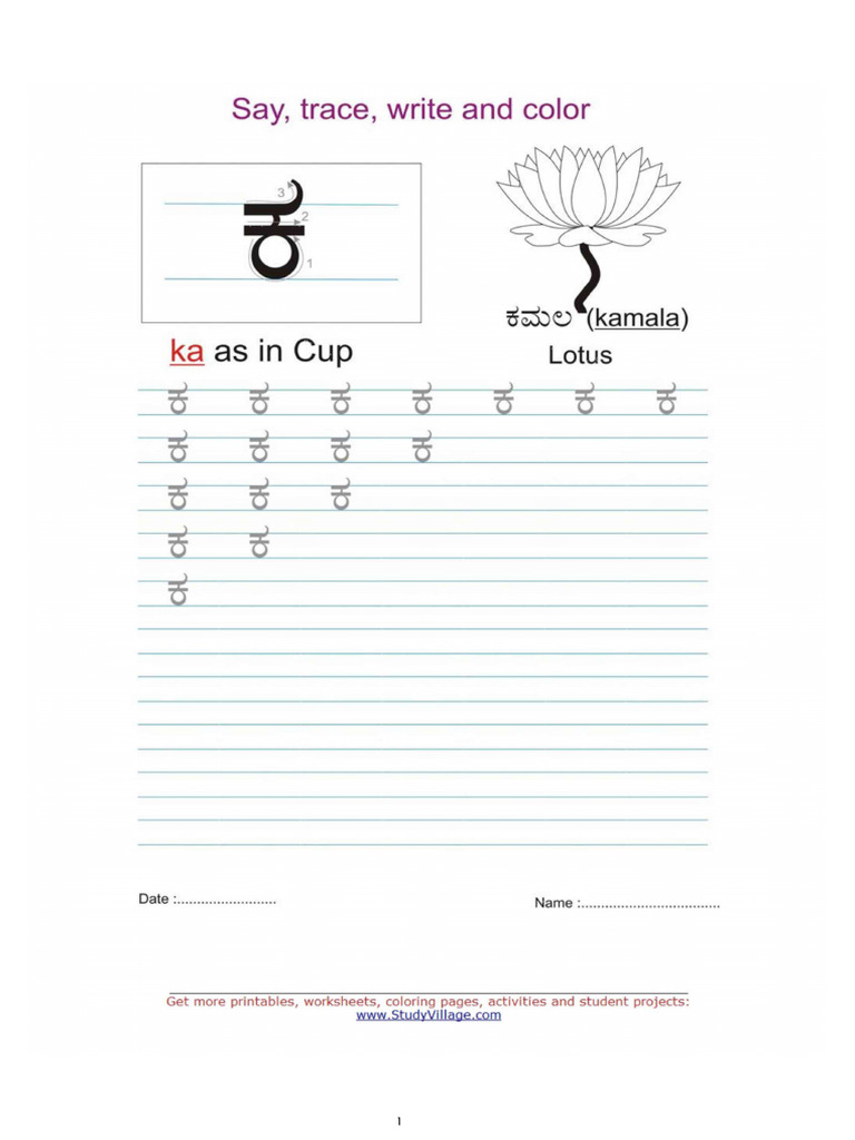 Kannada Consonants | PDF